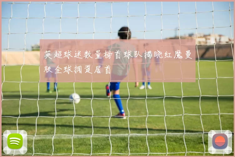 英超球迷数量榜首球队揭晓红魔曼联全球拥趸居首